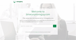Desktop Screenshot of binaryoptionsguy.com